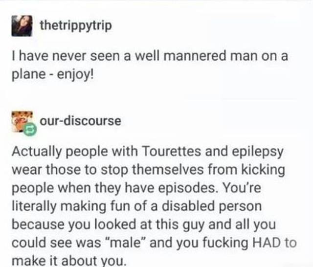 Woman Makes Fun Of A Disabled Man On The Plane But Gets Put In Her Place