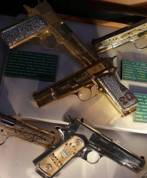 Drug Barons Really Liked Their Guns All Shiny