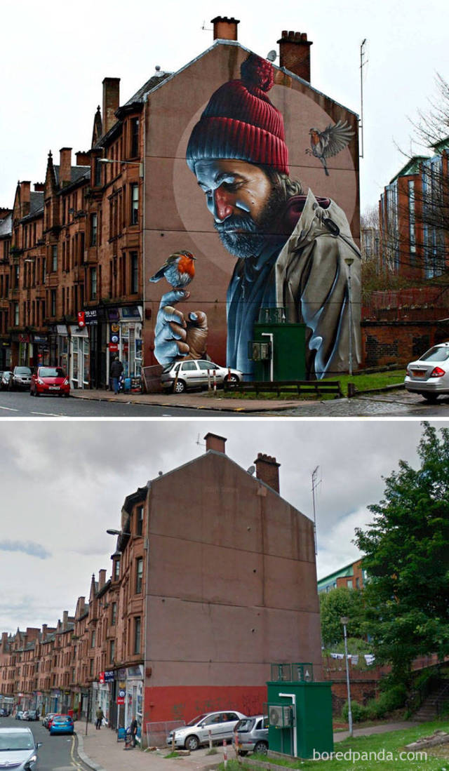 Dull And Faceless Buildings Are Being Transformed Into Something Great Thanks To These Street Art Masterpieces