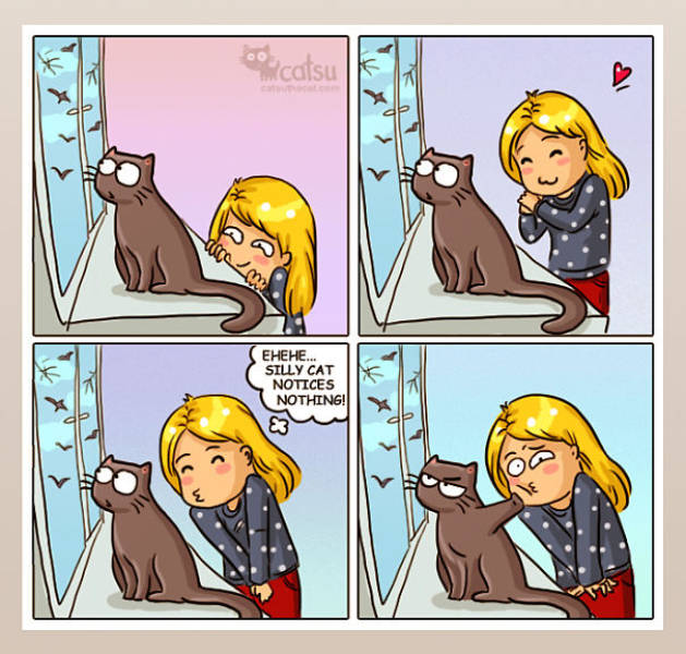 Amusing Comics About What It’s Like Living With A Cat