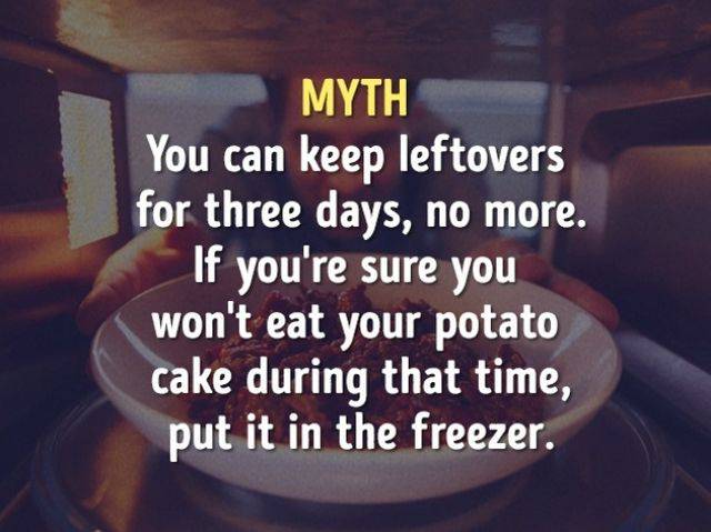 Myths And Truths About Food And Cooking