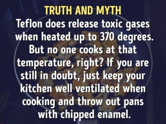 Myths And Truths About Food And Cooking