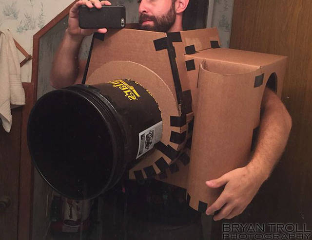 Guy Makes Camera Costume For Halloween That Actually Works