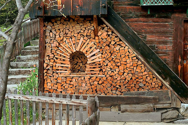 People Turned Firewood Stacking Into An Art