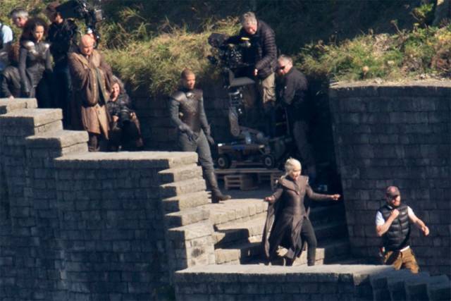 Emilia Clarke On The Set Of The Seventh Season Of "Game Of Thrones”