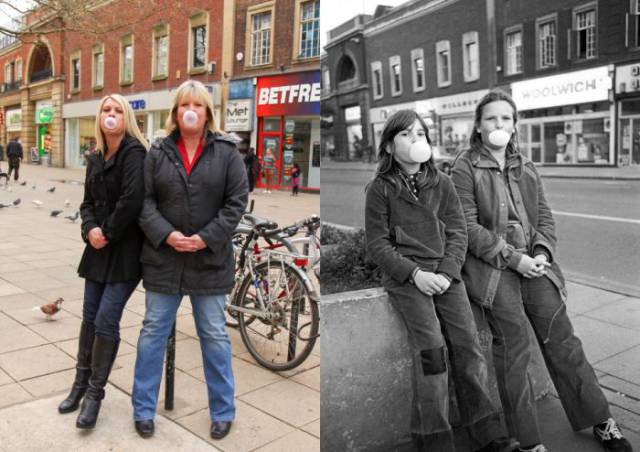 Amateur Photographer Recreates Photos With The Same People He Took In The 70s And 80s