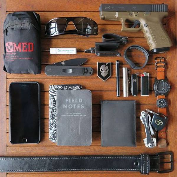 Great Collection Of Weapons And Survival Kits