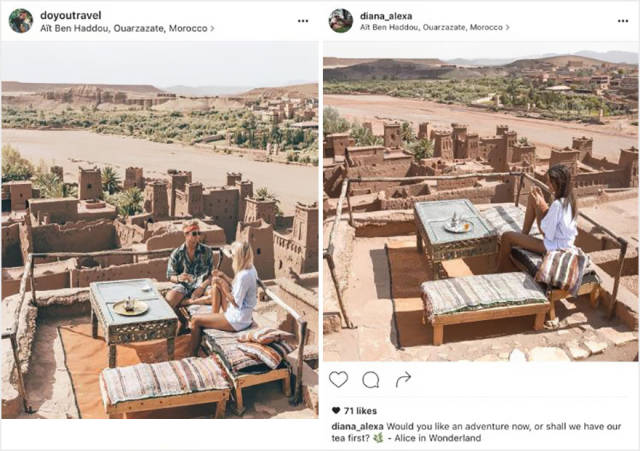 Travel Couple That Posts Their Adventures On Instagram Finds Out That They Have Copycats