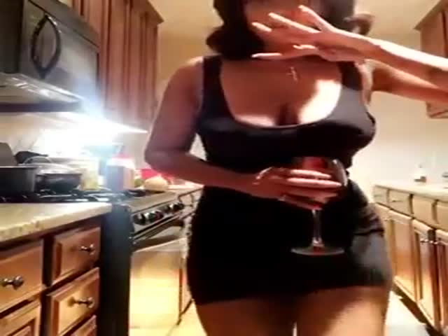 Sexy Chick Was Recording A Video With Her Sexy Moves When…