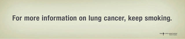 Brilliant Anti-Smoking Advertising