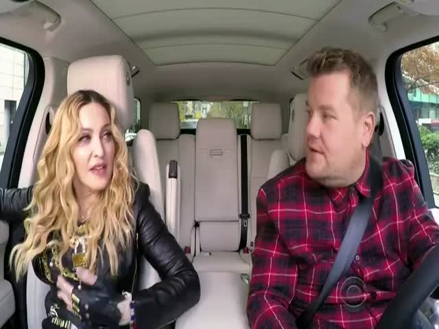 James Corden And Madonna Go For A Drive In New York Singing To Her Popular Songs