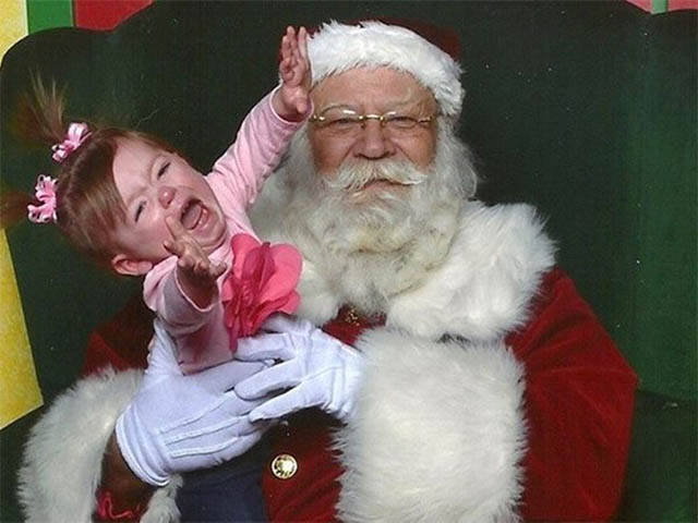 Kids Who Are Not Very Fond Of Santa