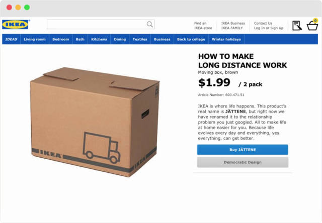 IKEA Comes Up With a Brilliant Idea To Rename Their Products After the Most Googled Relationship Problems