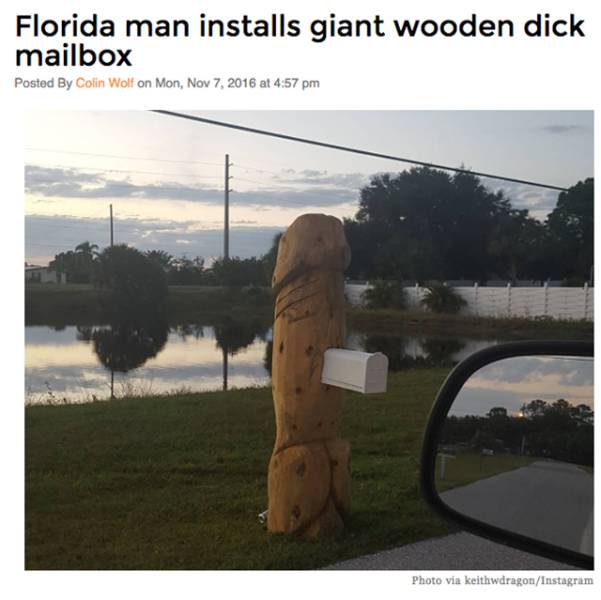 Florida Is A Special Place Where All Kind Of Weird Stuff Happens