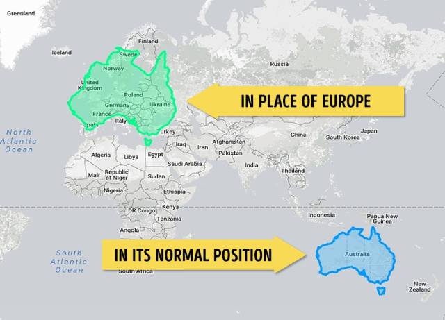 The Real Size Of Different Countries And How They Really Look In