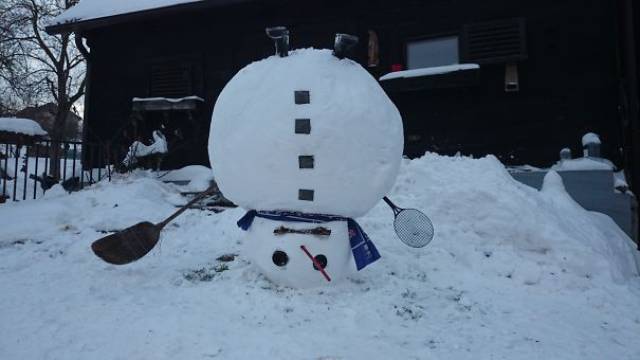When Even A Snowman Becomes A Piece Of Art