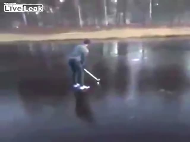 Why You Should Never Play Golf On Frozen Lakes
