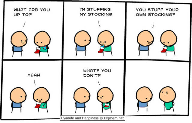 These Cyanide And Happiness Christmas Comics Are So Awkward…But So True!