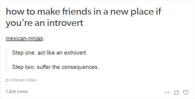 Life’s Hard If You’re An Introvert…