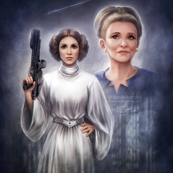 Artists From All Over The World Paying These Breath-Taking Tributes To The Late Carrie Fisher. Nobody’s Forgotten!